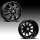 Fuel FF09D 8-Lug Gloss Black Milled Forged Dually Custom Truck Wheels